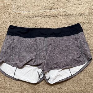 Lululemon gray and black shorts